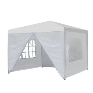 3x3 méteres party sátor, fehér színű