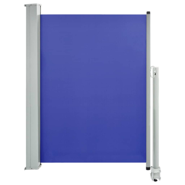 Kék behúzható oldalsó teraszi napellenző 100 x 300 cm - utánvéttel vagy ingyenes szállítással