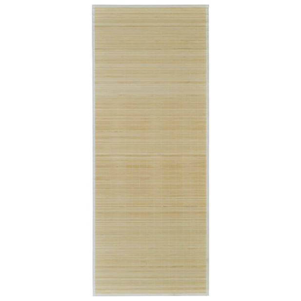 Négyszögletű Természetes Bambusz Szőnyeg 80 x 200cm - utánvéttel vagy ingyenes szállítással