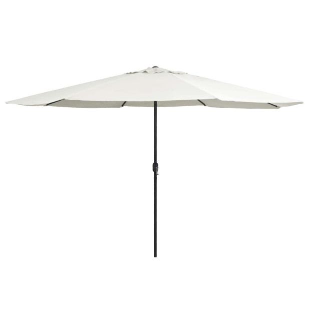 Homokszínű kültéri napernyő fémrúddal 400 cm - utánvéttel vagy ingyenes szállítással