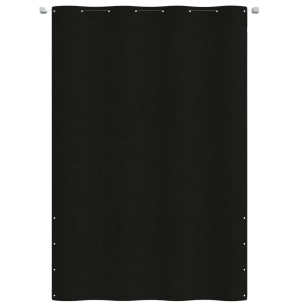 Fekete oxford-szövet erkélyparaván 160 x 240 cm - utánvéttel vagy ingyenes szállítással