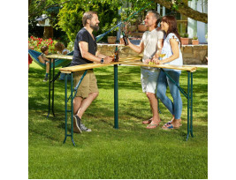 4 állásos kerti söröző asztal, egyszerűen tárolható és szállítható